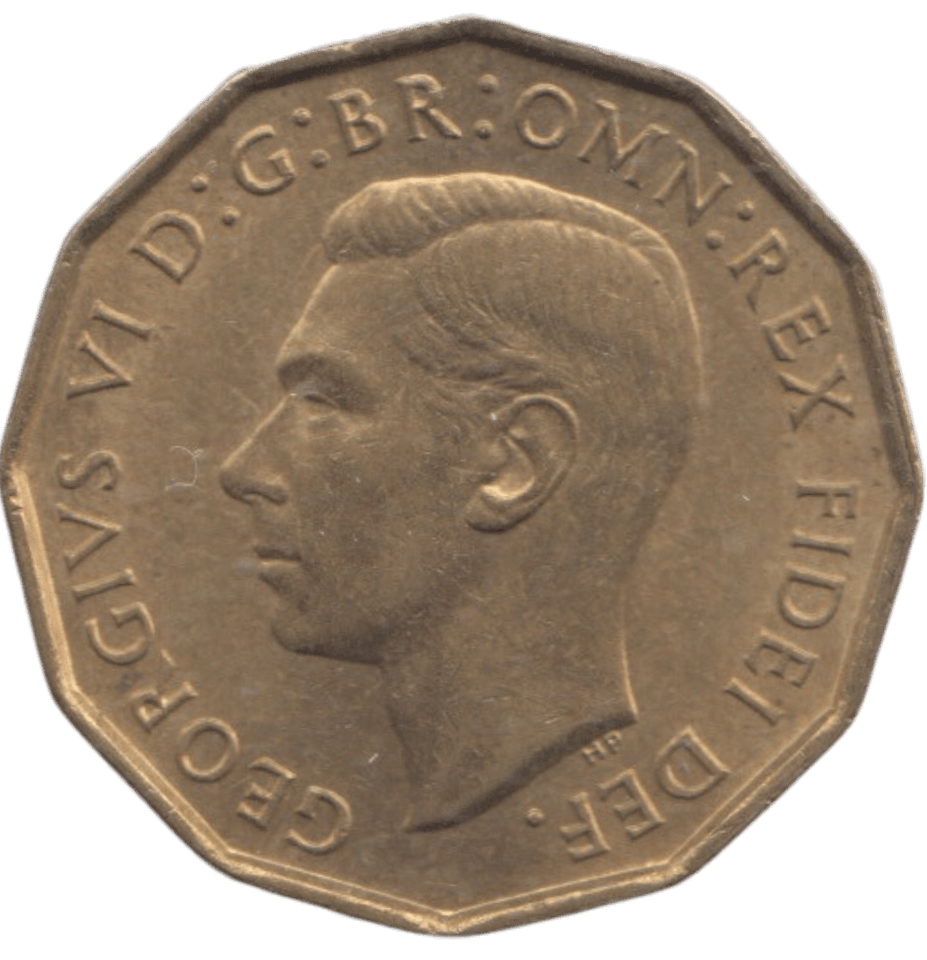 1951 BRASS THREEPENCE ( AUNC ) REF 12 - THREEPENCE - Cambridgeshire Coins