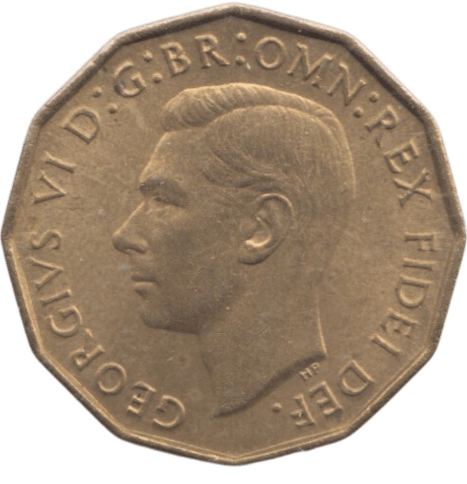 1951 BRASS THREEPENCE ( AUNC ) REF 15 - THREEPENCE - Cambridgeshire Coins