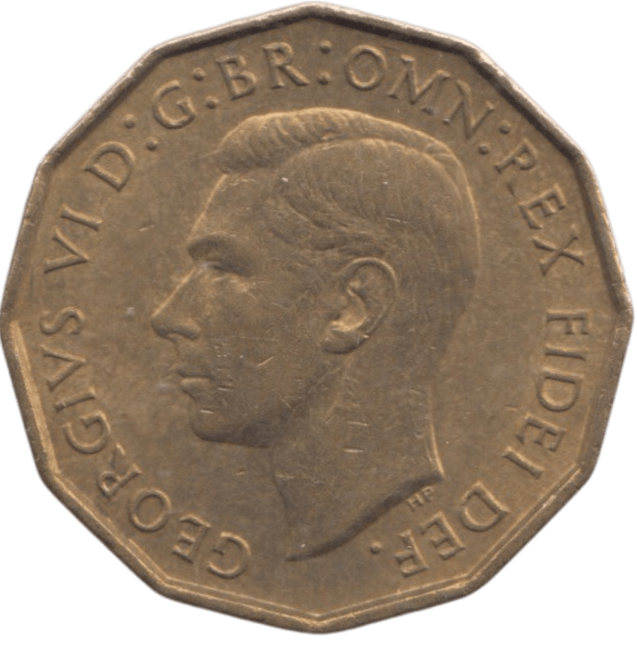 1951 BRASS THREEPENCE ( AUNC ) REF 17 - THREEPENCE - Cambridgeshire Coins