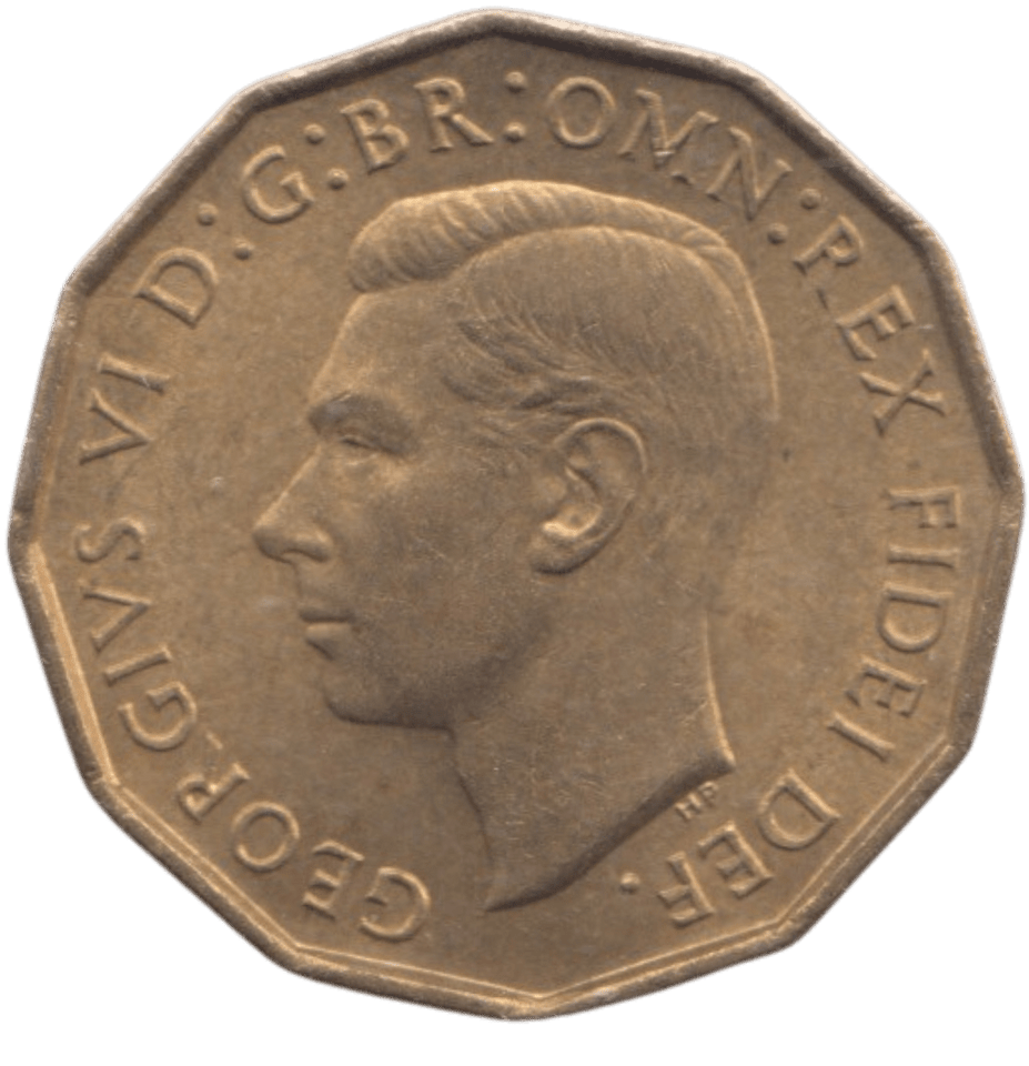 1951 BRASS THREEPENCE ( AUNC ) REF 1 - THREEPENCE - Cambridgeshire Coins
