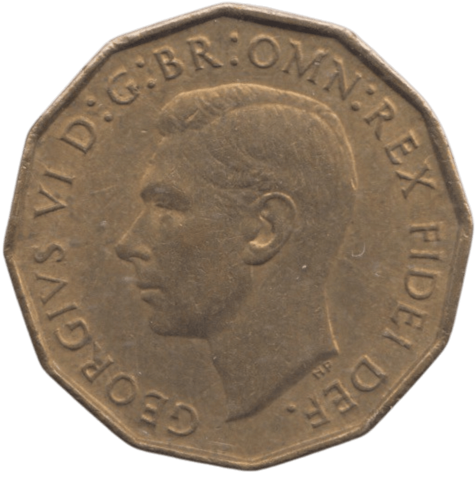 1951 BRASS THREEPENCE ( AUNC ) REF 3 - THREEPENCE - Cambridgeshire Coins