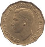 1951 BRASS THREEPENCE ( AUNC ) REF 5 - THREEPENCE - Cambridgeshire Coins