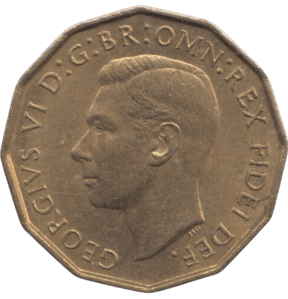 1951 BRASS THREEPENCE ( AUNC ) REF 9 - THREEPENCE - Cambridgeshire Coins