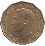 1951 BRASS THREEPENCE ( AUNC ) REF 9 - THREEPENCE - Cambridgeshire Coins