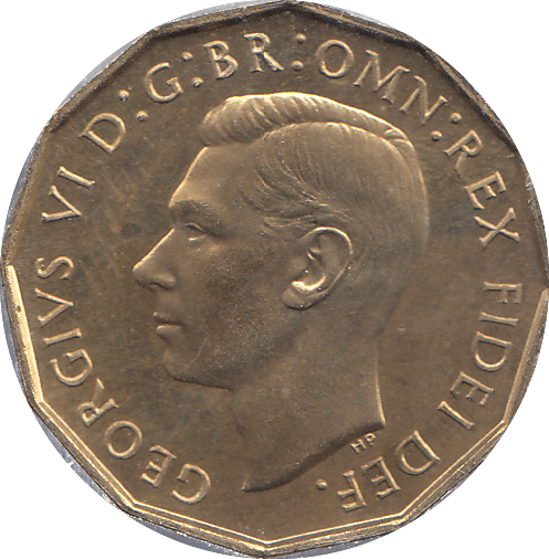 1951 BRASS THREEPENCE ( PROOF ) - THREEPENCE - Cambridgeshire Coins