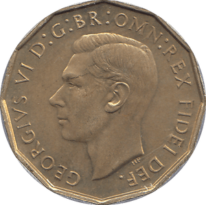 1951 BRASS THREEPENCE ( UNC ) - THREEPENCE - Cambridgeshire Coins