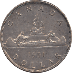 1951 CANADA DOLLAR - WORLD COINS - Cambridgeshire Coins
