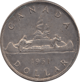 1951 CANADA DOLLAR - WORLD COINS - Cambridgeshire Coins