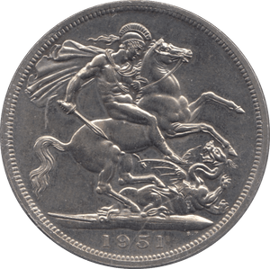 1951 CROWN ( UNC ) - CROWN - Cambridgeshire Coins