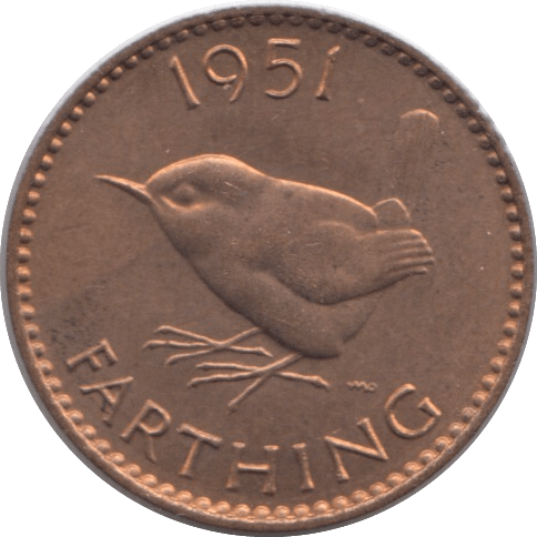 1951 FARTHING ( AUNC ) - Farthing - Cambridgeshire Coins