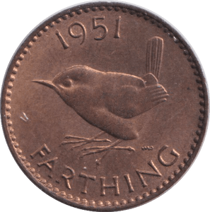 1951 FARTHING ( EF ) - FARTHING - Cambridgeshire Coins