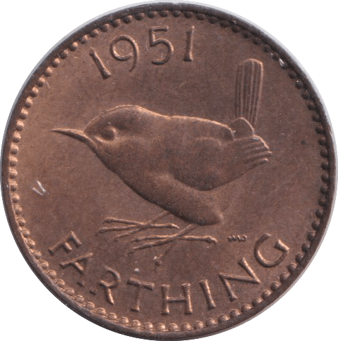 1951 FARTHING ( EF ) - FARTHING - Cambridgeshire Coins