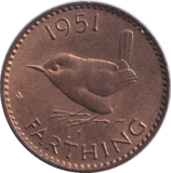 1951 FARTHING ( EF ) - FARTHING - Cambridgeshire Coins
