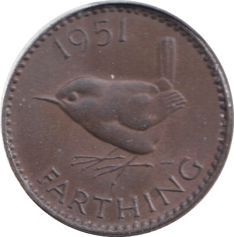 1951 FARTHING ( EF ) - FARTHING - Cambridgeshire Coins