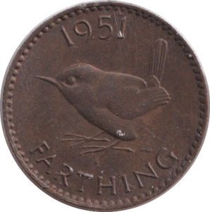1951 FARTHING ( EF ) - FARTHING - Cambridgeshire Coins