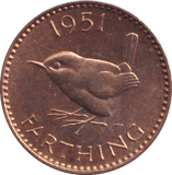1951 FARTHING ( PROOF ) - FARTHING - Cambridgeshire Coins