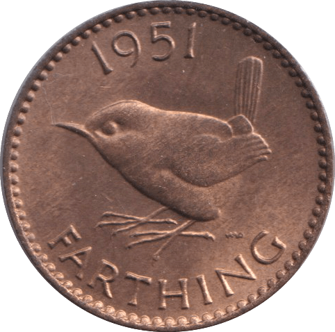 1951 FARTHING ( UNC ) - FARTHING - Cambridgeshire Coins