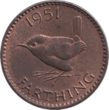 1951 FARTHING ( UNC ) - WORLD COINS - Cambridgeshire Coins