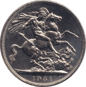 1951 FIVE SHILLINGS - WORLD COINS - Cambridgeshire Coins