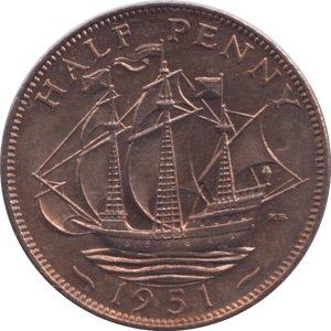 1951 HALF PENNY ( PROOF ) - HALFPENNY - Cambridgeshire Coins