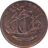 1951 HALF PENNY ( PROOF ) - HALFPENNY - Cambridgeshire Coins