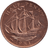 1951 HALFPENNY ( PROOF ) - HALFPENNY - Cambridgeshire Coins