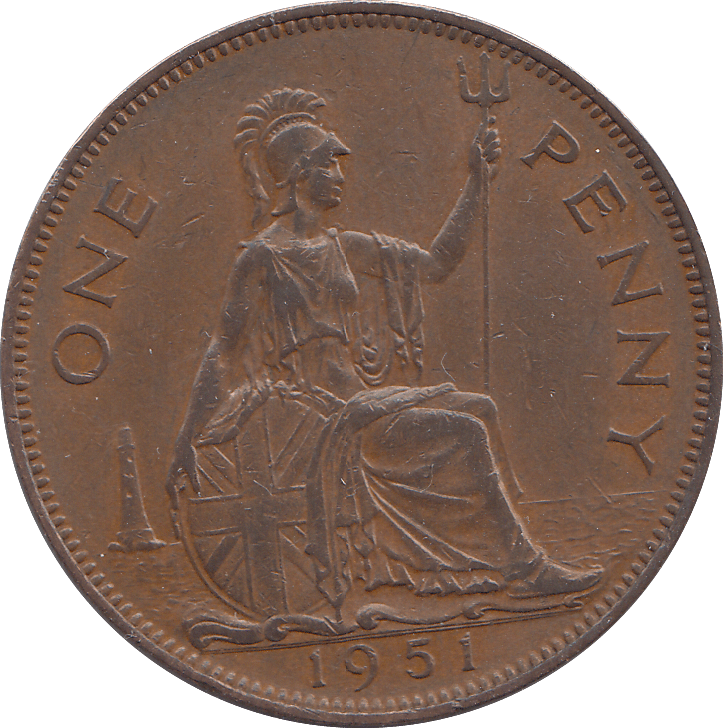 1951 ONE PENNY ( AUNC ) - WORLD COINS - Cambridgeshire Coins