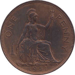 1951 ONE PENNY ( PROOF ) - WORLD COINS - Cambridgeshire Coins