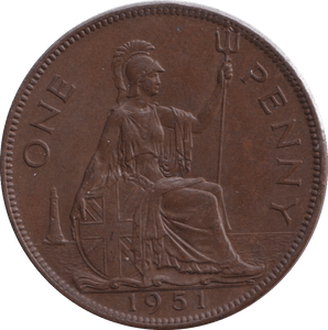 1951 PENNY ( AUNC ) - PENNY - Cambridgeshire Coins