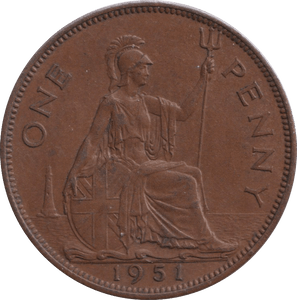 1951 PENNY ( AUNC ) - PENNY - Cambridgeshire Coins