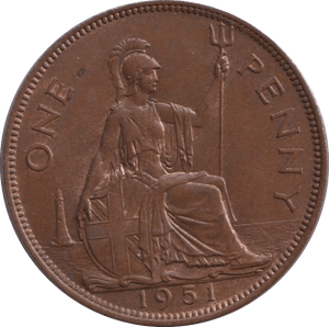 1951 PENNY ( EF ) - PENNY - Cambridgeshire Coins
