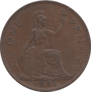 1951 PENNY ( EF ) - PENNY - Cambridgeshire Coins