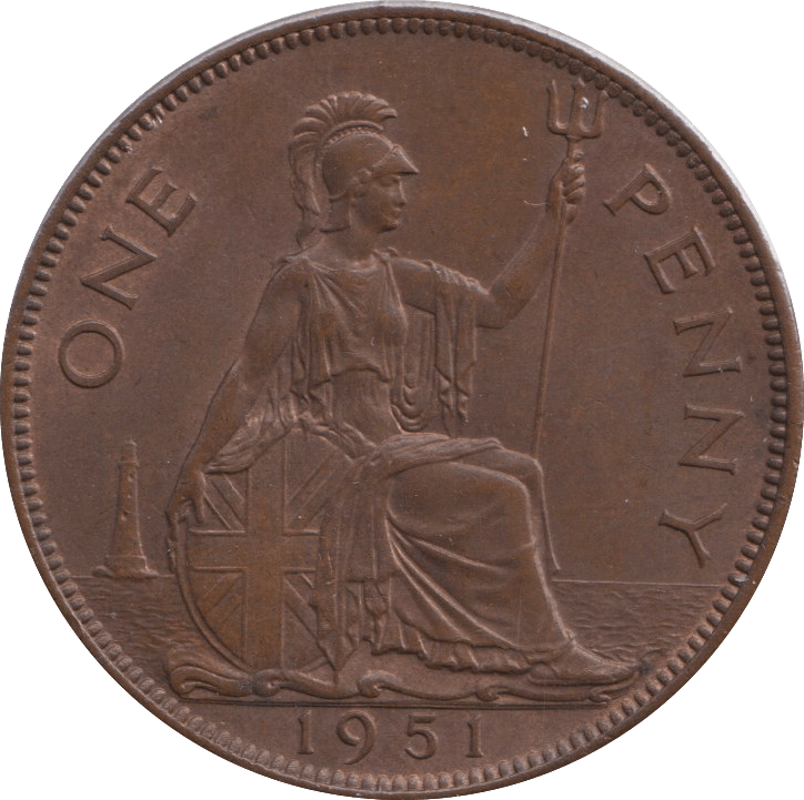 1951 PENNY GEORGE VI ( UNC ) - PENNY - Cambridgeshire Coins