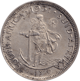 1951 SHILLING SOUTH AFRICA - SILVER WORLD COINS - Cambridgeshire Coins