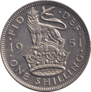 1951 SHILLING ( UNC ) - SHILLING - Cambridgeshire Coins
