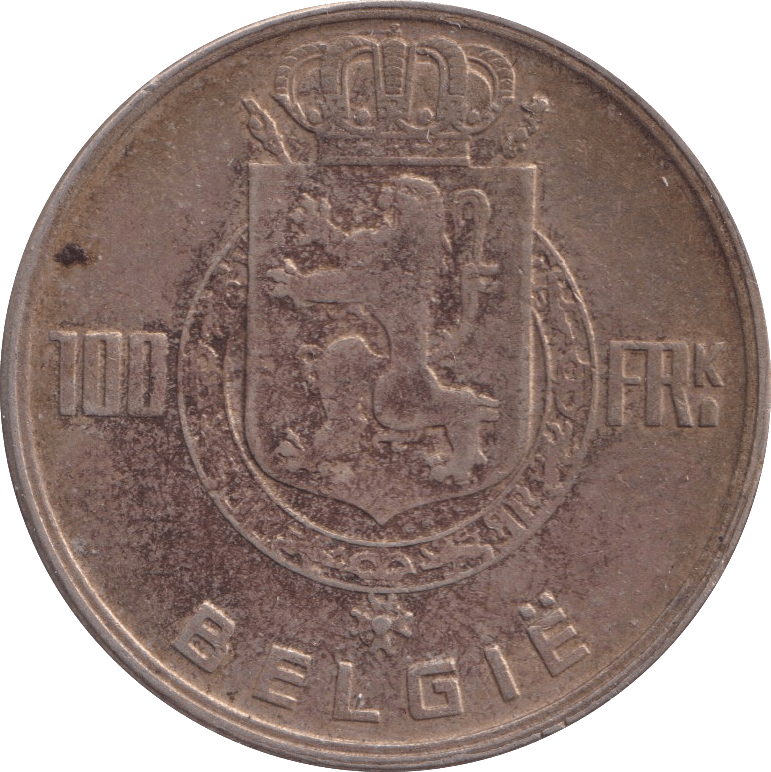 1951 SILVER 100 FRANC BELGIUM - SILVER WORLD COINS - Cambridgeshire Coins
