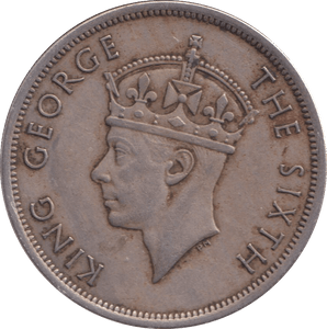 1951 SILVER HALF CROWN RHODESIA - SILVER WORLD COINS - Cambridgeshire Coins