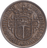 1951 SILVER HALF CROWN RHODESIA - SILVER WORLD COINS - Cambridgeshire Coins