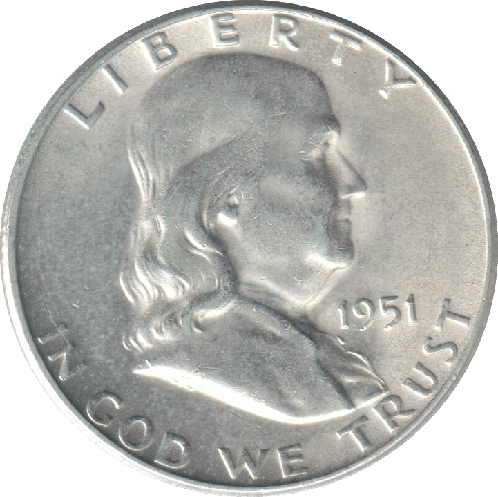 1951 SILVER HALF DOLLAR - WORLD COINS - Cambridgeshire Coins