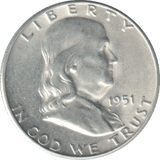 1951 SILVER HALF DOLLAR - WORLD COINS - Cambridgeshire Coins