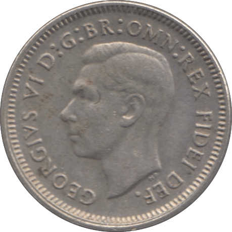 1951 SILVER SIXPENCE AUSTRALIA - SILVER WORLD COINS - Cambridgeshire Coins