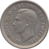 1951 SILVER SIXPENCE AUSTRALIA - SILVER WORLD COINS - Cambridgeshire Coins