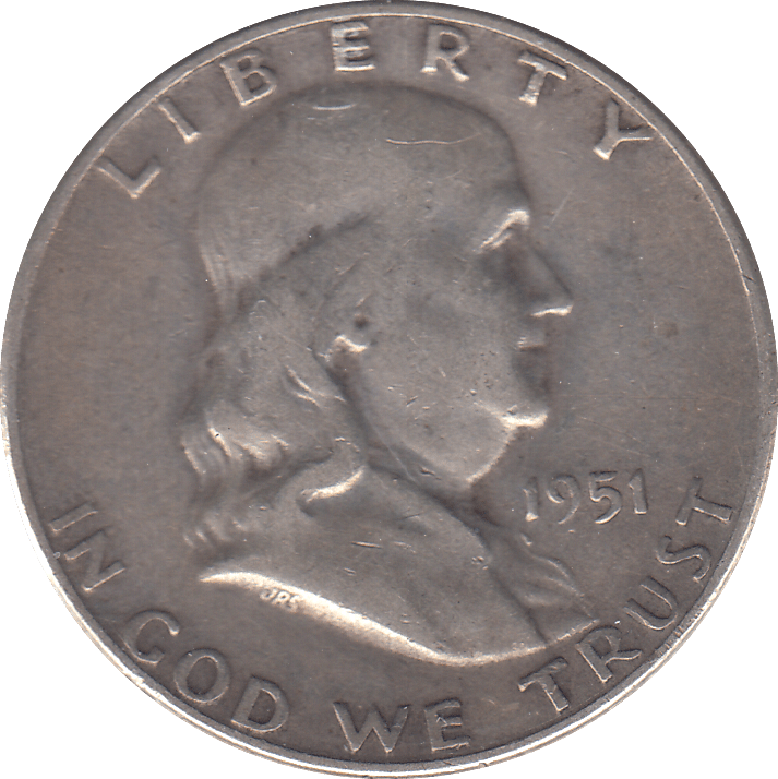 1951 SILVER USA HALF DOLLAR - SILVER WORLD COINS - Cambridgeshire Coins