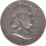 1951 SILVER USA HALF DOLLAR - SILVER WORLD COINS - Cambridgeshire Coins