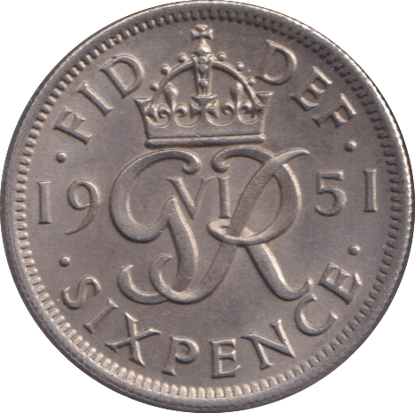 1951 SIXPENCE ( UNC ) - SIXPENCE - Cambridgeshire Coins
