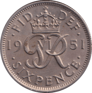 1951 SIXPENCE ( UNC ) - SIXPENCE - Cambridgeshire Coins