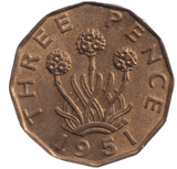 1951 THREEPENCE ( AUNC ) - THREEPENCE - Cambridgeshire Coins