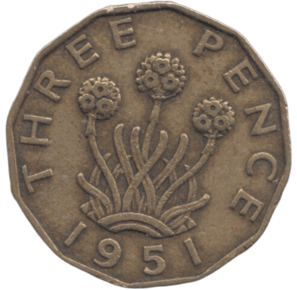 1951 THREEPENCE ( VF ) - THREEPENCE - Cambridgeshire Coins