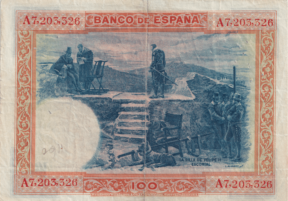 1952 100 PESTAS BANKNOTE SPAIN REF-1613 - WORLD BANKNOTES - Cambridgeshire Coins