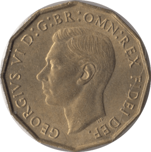 1952 BRASS THREEPENCE ( BU ) - Threepence - Cambridgeshire Coins